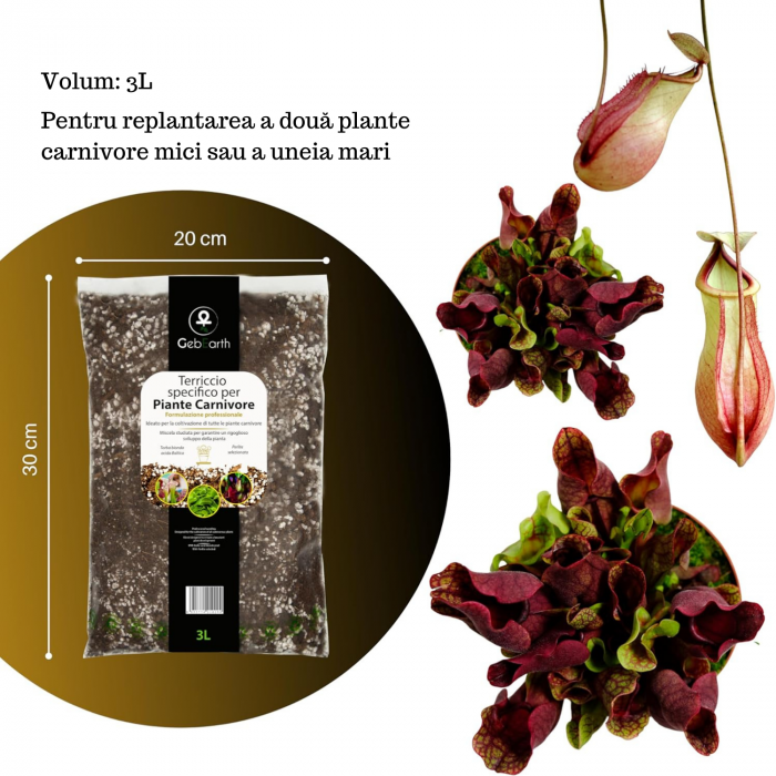 Pamant Plante Carnivore 3L - Formula profesionale pentru toate plantele carnivore [2]