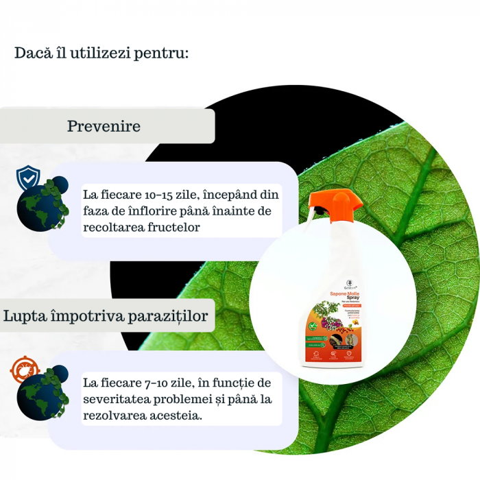 Săpun potasic spray - cu extract de portocale si scorțișoară - 500 ml [7]