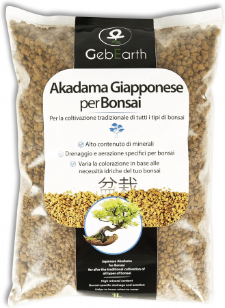 Pamant/Substrat - Akadama Japoneză Profesională pentru Bonsai 2-5 mm la 1L - Echilibru Perfect între Apă, Aer și Minerale