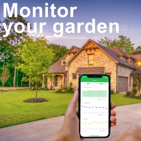 Controller Inteligent pentru Irigații, WiFi, Sensibil la Condițiile Meteo, Acces de la Distanță, Compatibil cu Alexa (16 Zone) [2]