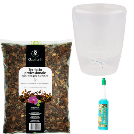 Plante Ornamentale - Ghiveci 2,5L + Pământ Orhidee 3L + Elixir pentru orhidee 32ml