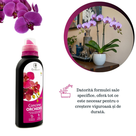 Ingrasamant pentru orhidee GebEarth® 500 ml, bogat in microelemente chelatate, stimuleaza si prelungeste inflorirea orhideelor [2]