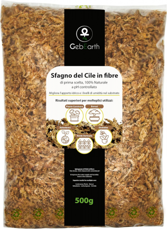 Pamant/Substrat - Muschi Sphagnum din Chile ; Fibre / Substrat pentru Orhidee, Bonsai și Plante Carnivore | Ideal pentru Kokedama, Grădini Verticale, Butași și Margotări