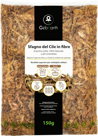 Produse EmagMarketplace - Muschi Sphagnum din Cile in fibre 150g