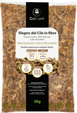 Pamant flori, ingrasaminte si pesticide - Muschi Sphagnum din Cile in fibre 50g