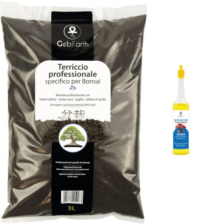 Pamant/Substrat - Pământ Bonsai 3L + Nutrienți Bonsai 35ml