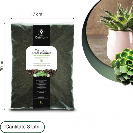 Pamant Cactus si Suculente Profesional 3L Substrat Ideal pentru Cactaceae si Alte Suculente de Interior [3]