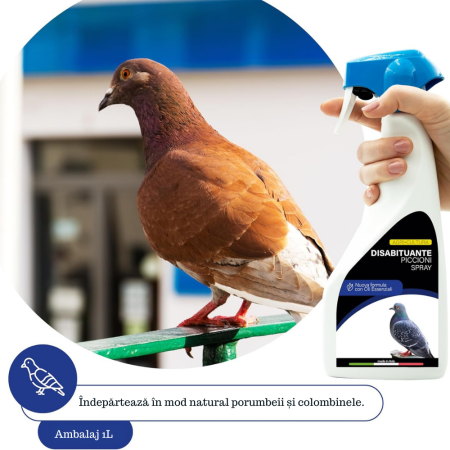 Repelent pentru porumbei 1 L  Dezobișnuitor pentru porumbei, barieră vegetală olfactivă anti-porumbei și pescăruși pentru balcon, terasă și grădină [1]