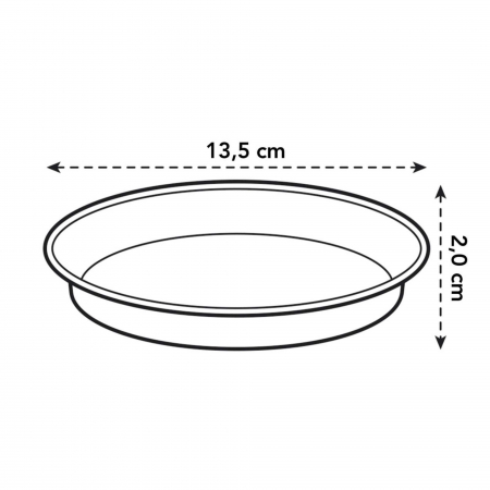 Tavita Ghiveci 10cm Transparent Green Basic [2]