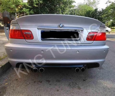 Difuzor Prelungire Bara Spate BMW Seria 3 E46 Evacuare Dubla [2]