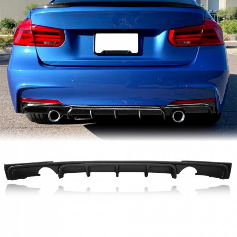 F30/F31/F34 - Difuzor Prelungire Bara Spate BMW Seria 3 F30 Evacuare Dubla