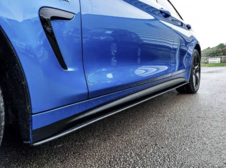 F30/F31/F34 - Extensii Praguri BMW Seria 3 F30 Negru Lucios