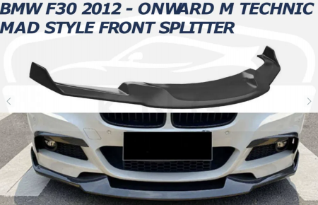 F30/F31/F34 - Prelungire Lip Bara Fata BMW Seria 3 F30 M-Tech