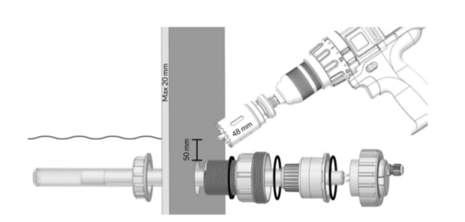 Clarificator (sterilizator) AquaForte Tank UV-C 80 watt Amalgam (prindere pe bazin) [2]