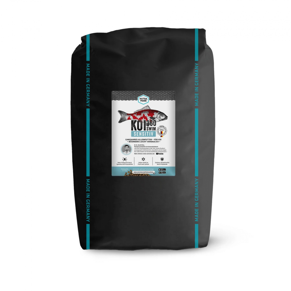 Mancare pesti premium KOI 360 Sensitive SWIM 4,5 mm - 10kg [1]