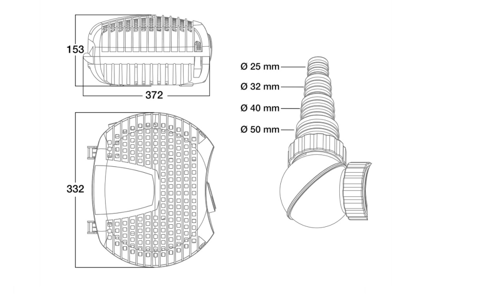 Pompa recirculare iaz - SUPER ECO+ 10000 63 W [5]