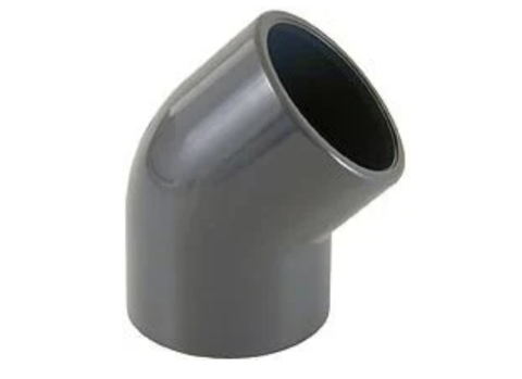 Materiale Constructie Iaz - Cot 45 grade PVCU 50 mm