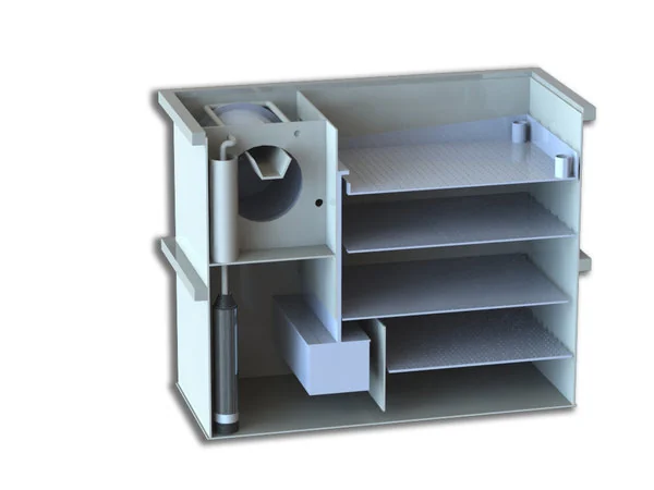 Filtru cu tambur si dus biologic MPF Biodrum Gravity Trickle 30 pentru Iazuri Koi [4]