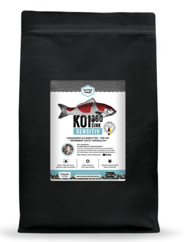Hrana Koi & Alte Specii - Mancare koi premium KOI PRO 360 Sensitive SINK (scufundabil) 4,5 mm - 4.5 kg (ideala pentru anotimpul rece)