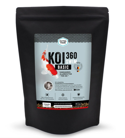 Hrana Koi & Alte Specii - Mancare koi Nutramare Koi360 BASIC SWIM (flotabil) (4.5 mm) - 1.2 kg