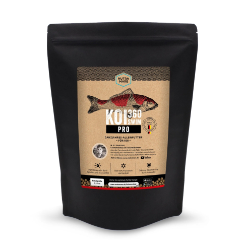 Hrana Koi Crestere & Culoare - Mancare koi premium KOI PRO 360 SWIM 4,5 mm - 1.2 kg (flotabil)