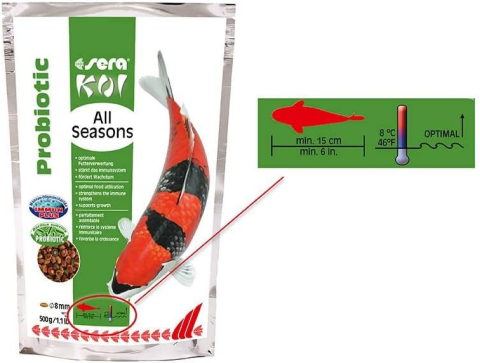 Mancare pesti Premium Sera Koi Probiotic 7kg [2]