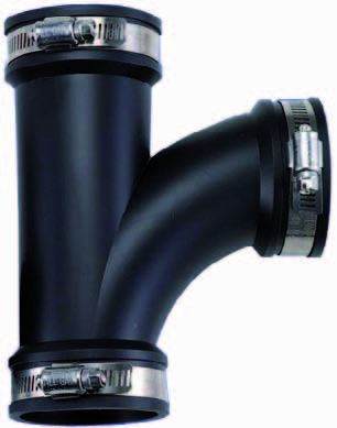 Racorduri flexibile (cauciuc) - Teu flexibil din cauciuc 110mm
