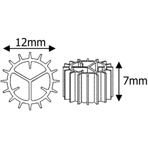 Mediu de filtrare biologica Bio Carrier tip KNS sac 100 litri alb [1]