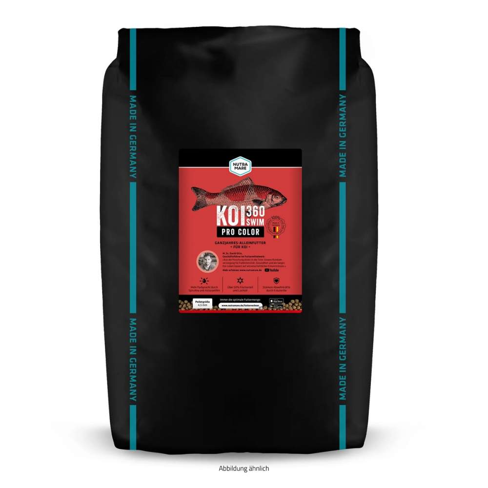 Hrana Koi Crestere & Culoare - Nutramare Koi360 Pro Color swim  (flotabil) 4,5mm - 10Kg