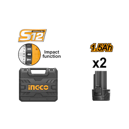 INGCO TRUSA AUTOFILETANTA 12 V 2 AC CIDLI1232E [3]