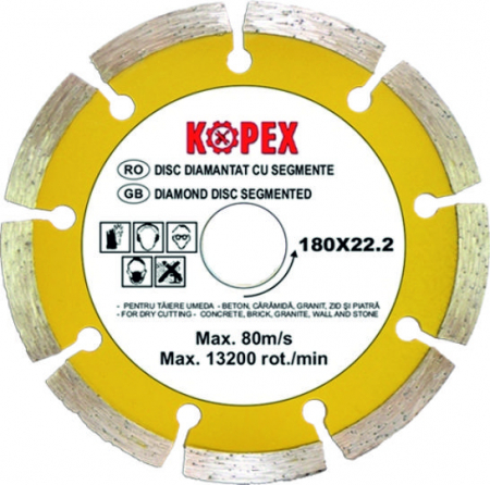 Discuri diamantate - DISC DIAMANTAT CU SEGMENTE 115 mm
