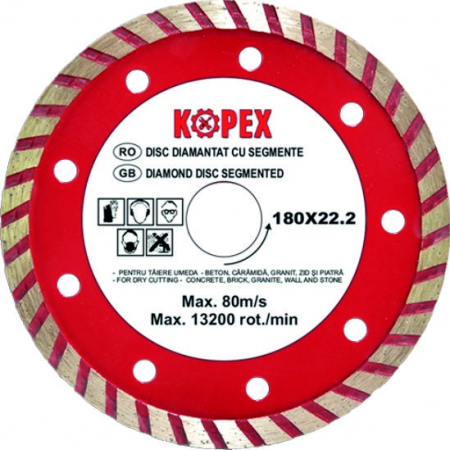 Discuri diamantate - DISC DIAMANTAT TURBO 115 mm