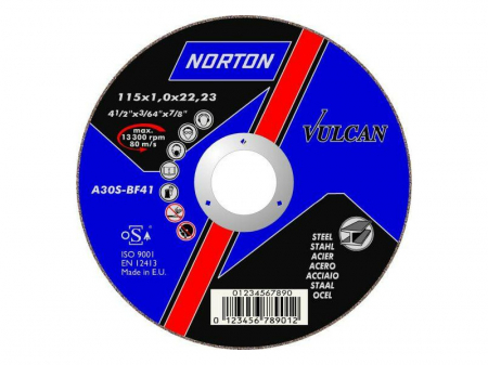 Discuri abrazive - DISC NORTON VULCAN A46S-115X1.6X22.23T41