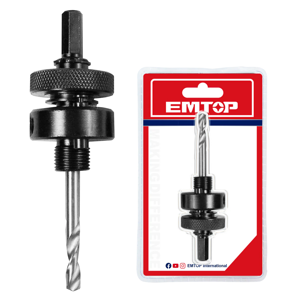 Burghie si seturi burghie pentru lemn - EMTOP BURGHIU HSS CU ADAPTOR PT FREZA 7/16 EHSA05