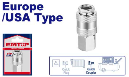 Compresoare, scule pneumatice si accesorii - EMTOP CUPLA RAPIDA, EMQP0970