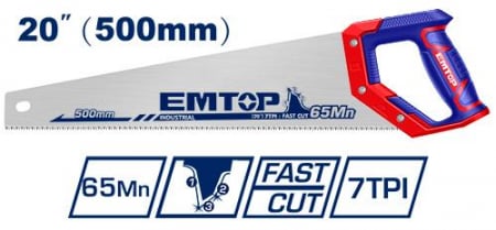 Bomfaiere / Fierastraie - EMTOP FIERASTRAU COADA VULPE 450 mm EHAS4502