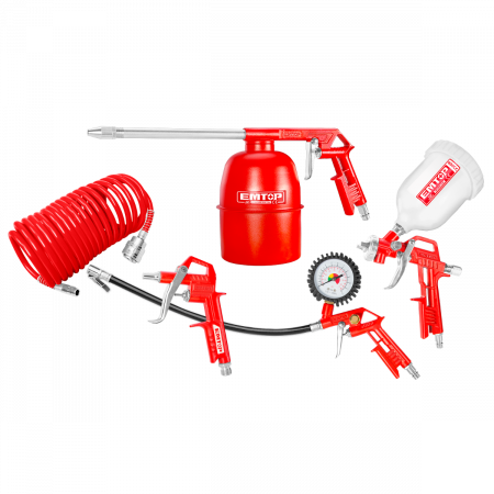 Pistoale de vopsit - EMTOP KIT VOPSIT 5 PIESE, EATLS0503