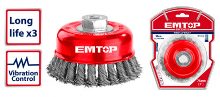 ACCESORII SCULE ELECTRICE - EMTOP PERIE CUPA TOROANE 100 mm EWCB21005