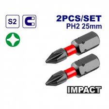 Seturi si accesorii pentru insurubat - EMTOP SET 2 BITI PH2 25 mm ESBTM5PH225