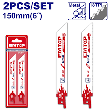 Accesorii fierastrau pendular - EMTOP SET 2 PANZE FIERASTRAU SABIE METAL ERSB922EF