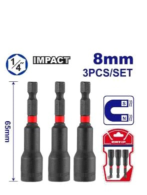 Seturi si accesorii pentru insurubat - EMTOP SET 3 CHEI TUBULARE 10 mm EMNS1031
