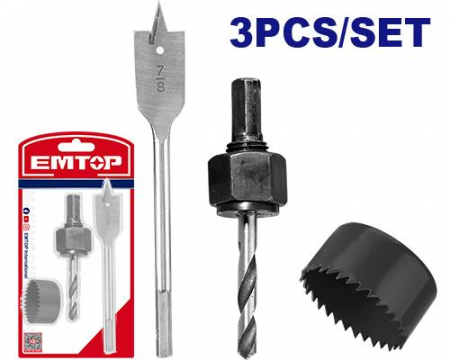 Burghie si seturi burghie pentru lemn - EMTOP BURGHIU PLAT FREZA LEMN EHKS302