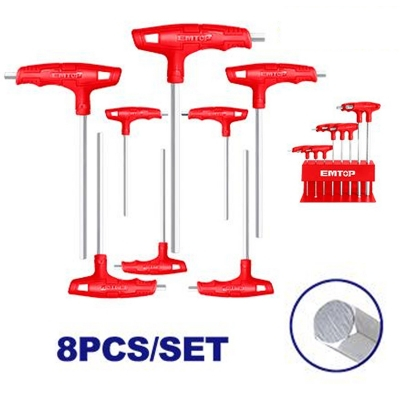 Chei si truse chei - EMTOP SET 8 CHEI HEXAGONALE TIP T ETHW6061