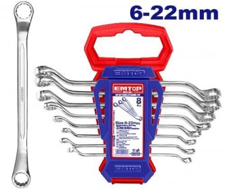 Chei si truse chei - EMTOP SET 8 CHEI INELARE CU COT 6-22 mm