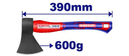 Topoare - EMTOP TOPORISCA COADA FIBRA 600 gr EHAMAX0600