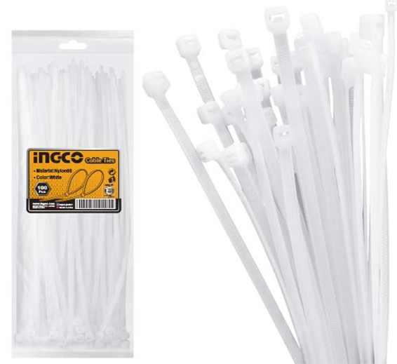 SCULE SI UNELTE - INGCO SET 100 COLIERE PLASTIC 2.5 x 100 mm HCT1001