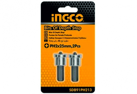 Seturi si accesorii pentru insurubat - INGCO SET 2 BITI CU OPRITOR 2 x 50 mm SDB91PH223