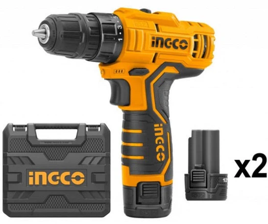 Masini Gaurit, Insurubat / Filetat Cu Acumulator - INGCO TRUSA AUTOFILETANTA 12 V 2 AC CIDLI1232E