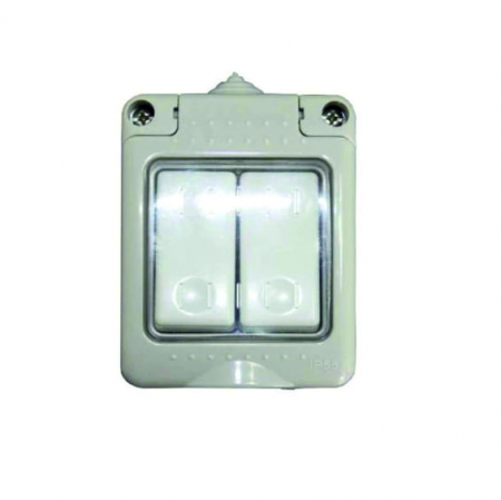 ELECTRICE - INTRERUPATOR DUBLU APLICAT EXTERIOR