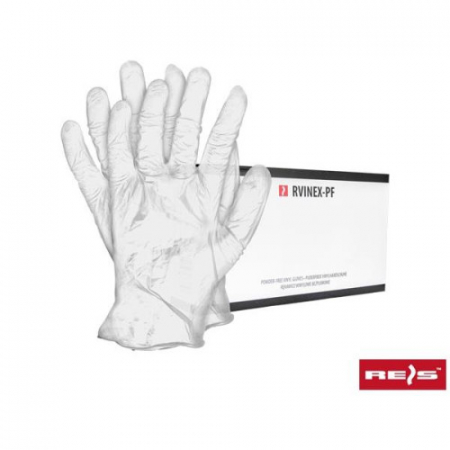 Manusi de protectie - SET 100 MANUSI TRANSPARENTE RVINEX-PF L